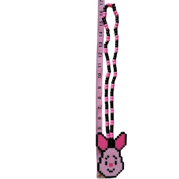 Piglet Perler Kandi Necklace - Picture 3 of 5